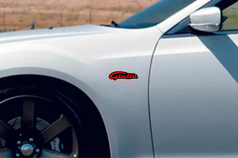 Alfa Romeo emblem for fenders with Giulia logo (type 3) Alfa Romeo emblems decoinfabric