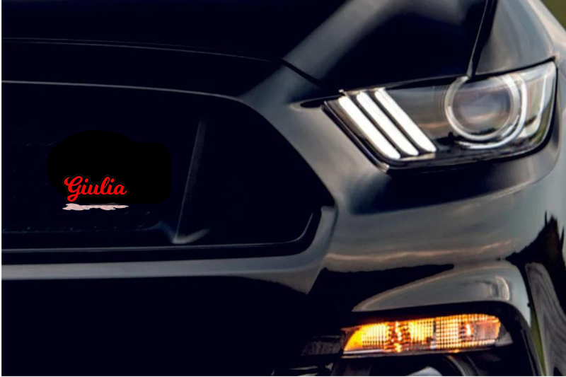 Alfa Romeo Radiator grille emblem with Giulia logo (type 2) Alfa Romeo emblems decoinfabric
