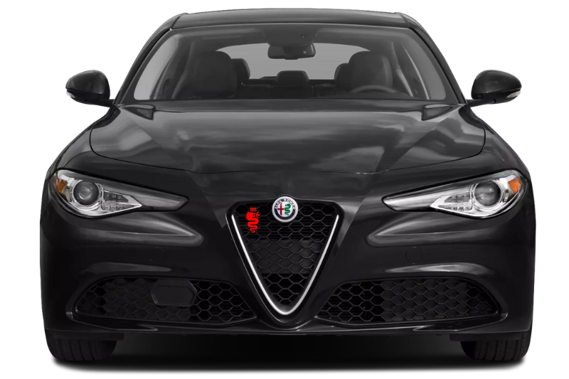 Alfa Romeo Emblem & Badge Set - Grille and Tailgate Alfa Romeo logo (Type 2) Alfa Romeo emblems decoinfabric