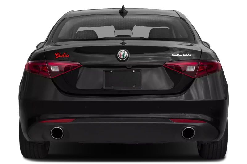 Alfa Romeo Emblem & Badges set with Giulia logo (Type 2) Alfa Romeo emblems decoinfabric