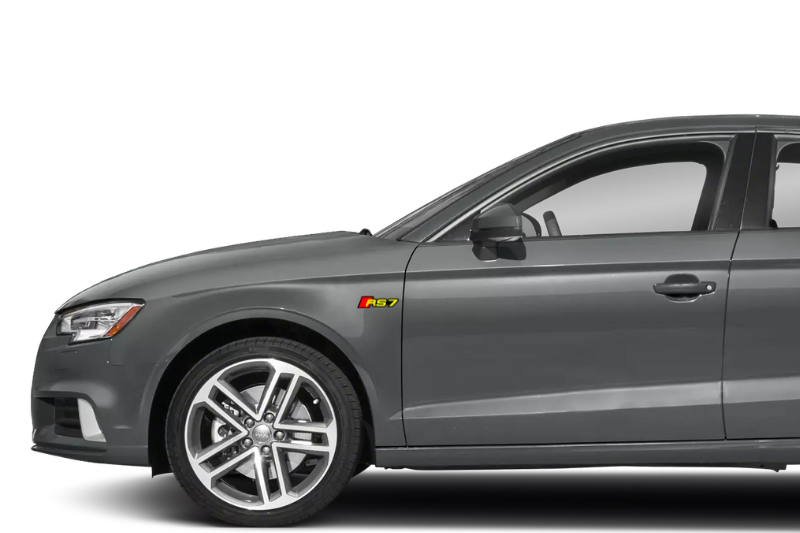 Audi Emblem & Badges set with RS7 logo Audi emblems decoinfabric