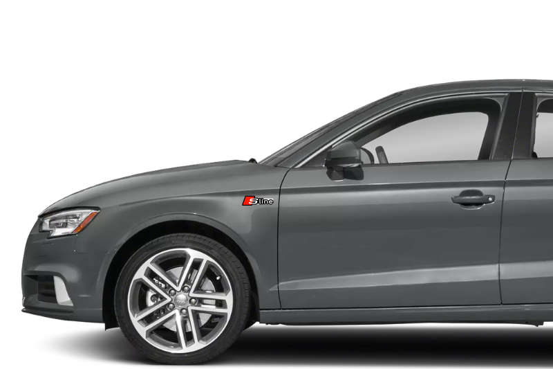 Audi Emblem & Badges set with S Line logo Audi emblems decoinfabric