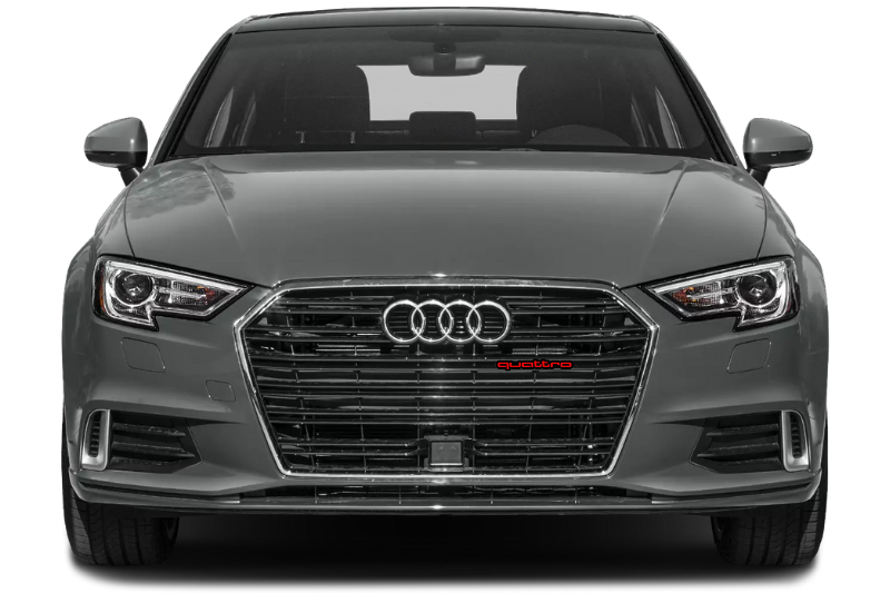 Audi Emblem & Badge Set - Grille and Tailgate Quatro logo Audi emblems decoinfabric