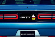 Dodge Challenger trunk rear emblem between tail lights with SRT Scatpack logo Dodge emblems decoinfabric