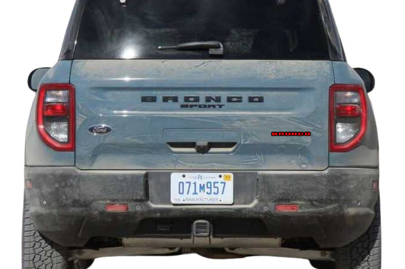 Ford Bronco tailgate trunk rear emblem with Bronco logo (Type 5) Ford emblems decoinfabric
