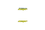 Chrysler Emblem & Badge Set - Grille and Tailgate SRT logo (Type 2) Chrysler emblems decoinfabric YELLOW