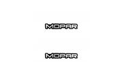 Chrysler Emblem & Badge Set - Grille and Tailgate Mopar logo Chrysler emblems decoinfabric WHITE