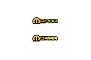 Jeep Emblem & Badge Set - Grille and Tailgate Mopar logo (Type 2) Jeep emblems decoinfabric YELLOW
