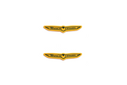 Jeep Emblem & Badge Set - Grille and Tailgate TrackHawk logo (Type 2) Jeep emblems decoinfabric YELLOW
