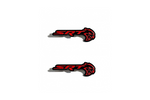 Bild in die Galerieansicht laden, Jeep Emblem &amp; Badge Set - Grille and Tailgate SRT Hellcat logo — Red