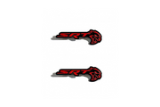 Jeep Emblem & Badge Set - Grille and Tailgate SRT Hellcat logo Jeep emblems decoinfabric RED