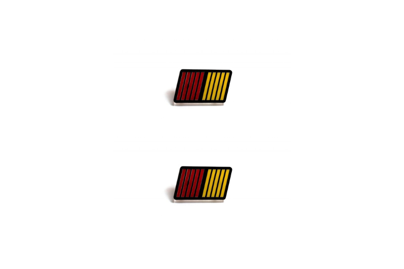 Mitsubishi Emblem & Badge Set - Grille and Tailgate Ralliart logo Mitsubishi emblems decoinfabric