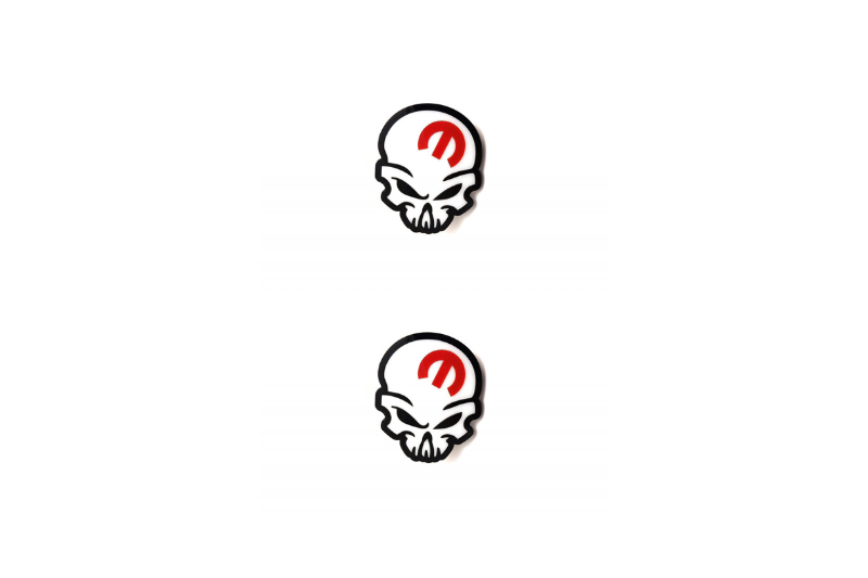 Jeep Emblem & Badge Set - Grille and Tailgate Mopar Skull logo Jeep emblems decoinfabric