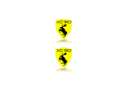 Volvo Emblem & Badge Set - Grille and Tailgate Volvo XC90 II logo Volvo emblems decoinfabric YELLOW