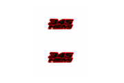 Dodge Emblem & Badge Set - Grille and Tailgate 345 Hemi logo (Type 2) Dodge emblems decoinfabric RED