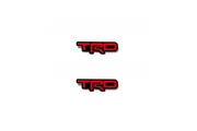 Toyota Emblem & Badge Set - Grille and Tailgate TRD logo Toyota emblems decoinfabric RED