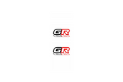 Toyota Emblem & Badge Set - Grille and Tailgate GR logo (Type 2) Toyota emblems decoinfabric