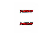 Dodge Emblem & Badge Set - Grille and Tailgate Hemi logo Dodge emblems decoinfabric RED