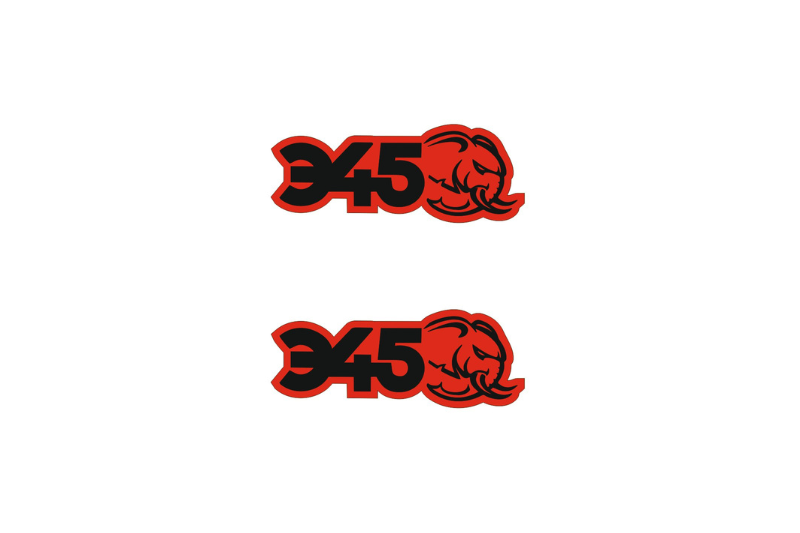 Jeep Emblem & Badge Set - Grille and Tailgate 345 Mopar Hellephant logo Jeep emblems decoinfabric