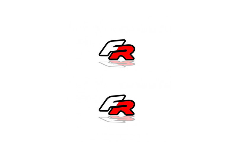 Seat Emblem & Badge Set - Grille and Tailgate FR logo (Type 2) Seat emblems decoinfabric