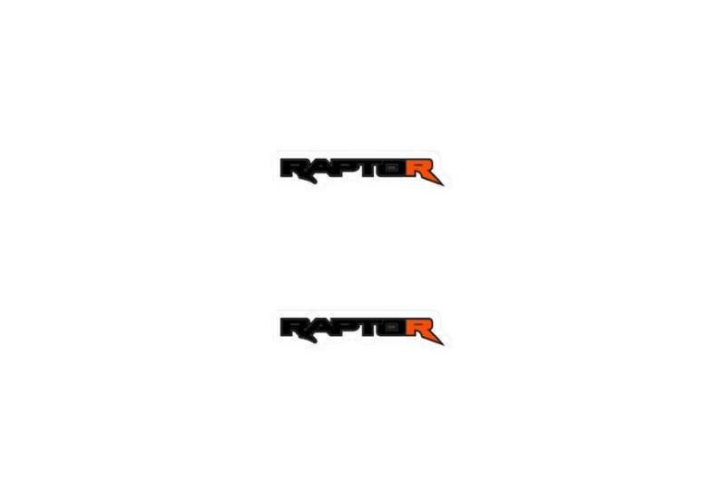 Ford Ranger Emblem & Badge Set - Grille and Tailgate Raptor logo (Type 5) Ford emblems decoinfabric BLACK