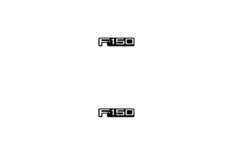 Ford Ranger Emblem & Badge Set - Grille and Tailgate F150 logo Ford emblems decoinfabric WHITE