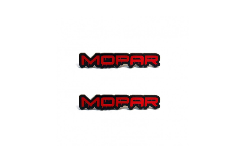 Jeep Emblem & Badge Set - Grille and Tailgate Mopar Blood logo Jeep emblems decoinfabric RED