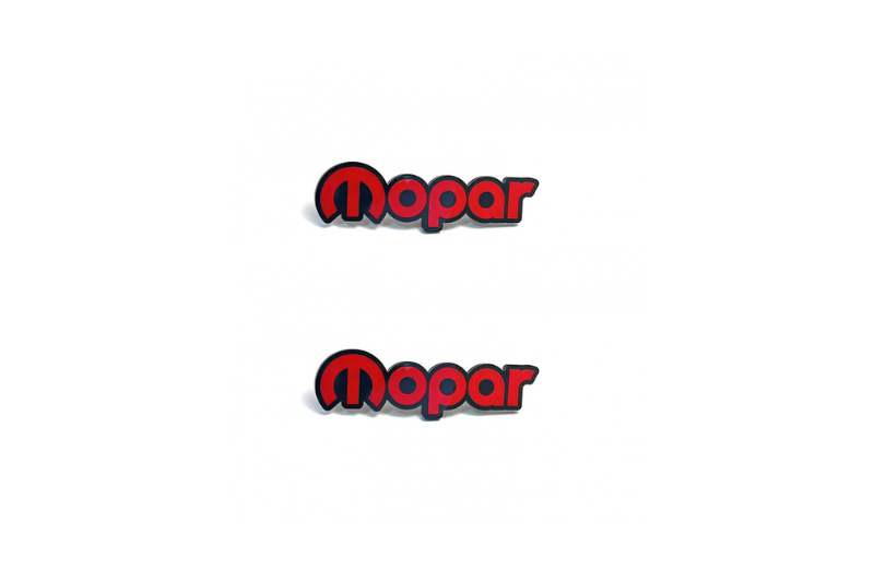 Dodge Emblem & Badge Set - Grille and Tailgate Mopar logo (Type 3) Dodge emblems decoinfabric RED
