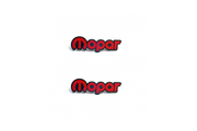 Dodge Emblem & Badge Set - Grille and Tailgate Mopar logo (Type 3) Dodge emblems decoinfabric RED