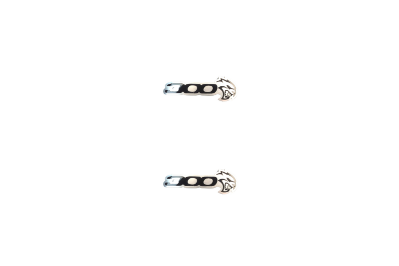 Chrysler 300C II Stainless Steel Emblem & Badge Set - Grille and Tailgate 300 Hellcat logo Chrysler emblems decoinfabric BLAC