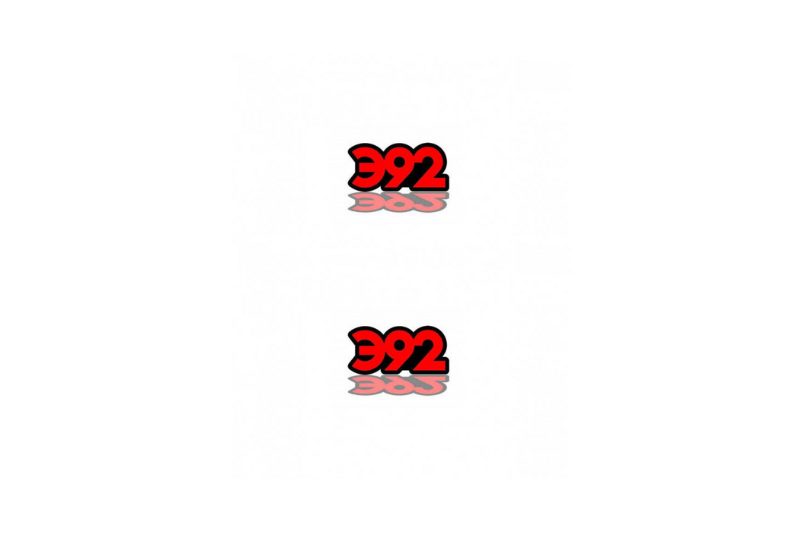 Chrysler Emblem & Badge Set - Grille and Tailgate 392 logo (Type 2) Chrysler emblems decoinfabric RED