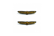 Jeep Emblem & Badge Set - Grille and Tailgate Trailhawk logo (Type 2) Jeep emblems decoinfabric YELLOW