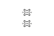Jeep Emblem & Badge Set - Grille and Tailgate Renegade logo (Type 2) Jeep emblems decoinfabric WHITE