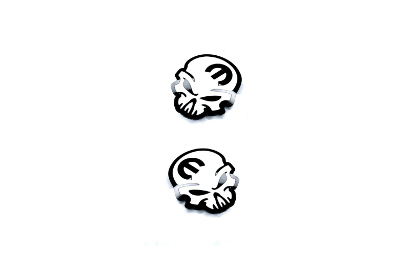 Chrysler Emblem & Badge Set - Grille and Tailgate Mopar Skull logo (Type 3) Chrysler emblems decoinfabric