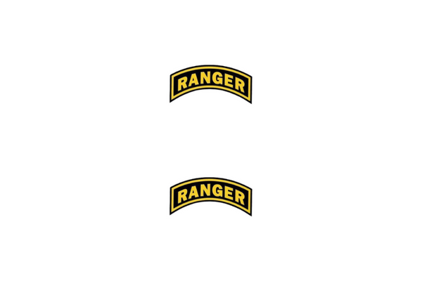 Ford Ranger Emblem & Badge Set - Grille and Tailgate Ranger logo (Type 2)