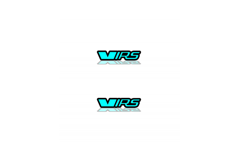 Skoda Emblem & Badge Set - Grille and Tailgate VRS logo (Type 2) Skoda emblems decoinfabric LIGHT BLUE