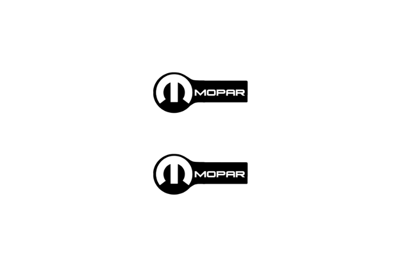 Jeep Emblem & Badge Set - Grille and Tailgate Mopar logo (Type 8) Jeep emblems decoinfabric WHITE