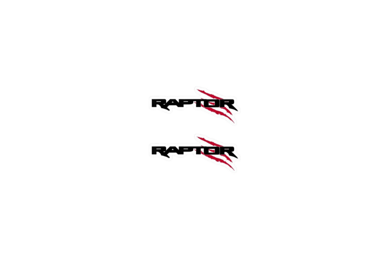 Ford Ranger Emblem & Badge Set - Grille and Tailgate Raptor logo (Type 4) Ford emblems decoinfabric BLACK