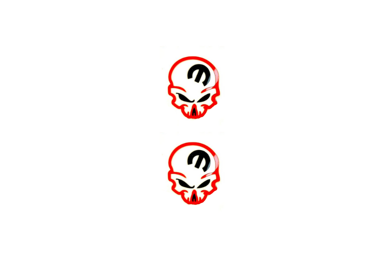 Chrysler Emblem & Badge Set - Grille and Tailgate Mopar Skull logo (Type 4) Chrysler emblems decoinfabric