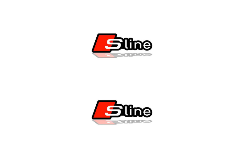 Audi Emblem & Badge Set - Grille and Tailgate S Line logo Audi emblems decoinfabric