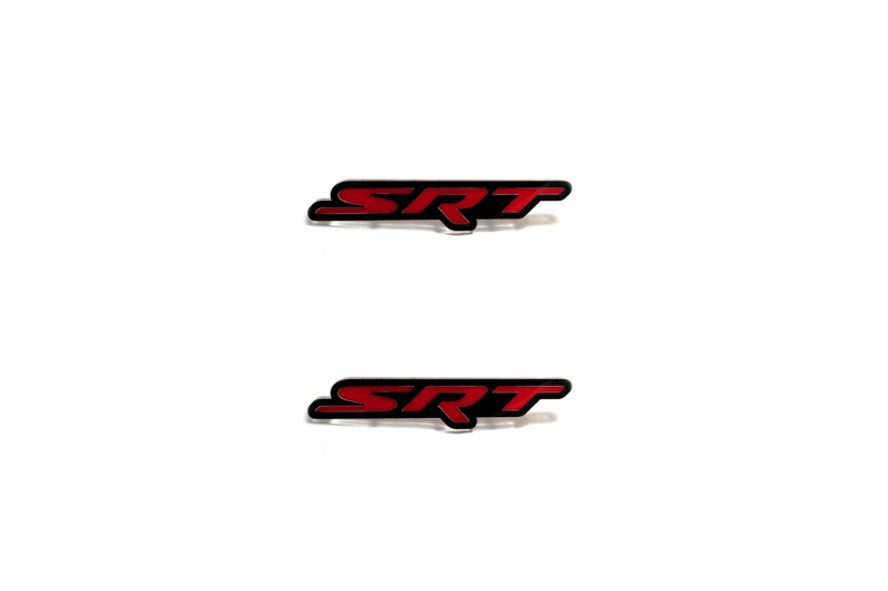 Jeep Emblem & Badge Set - Grille and Tailgate SRT logo Jeep emblems decoinfabric RED