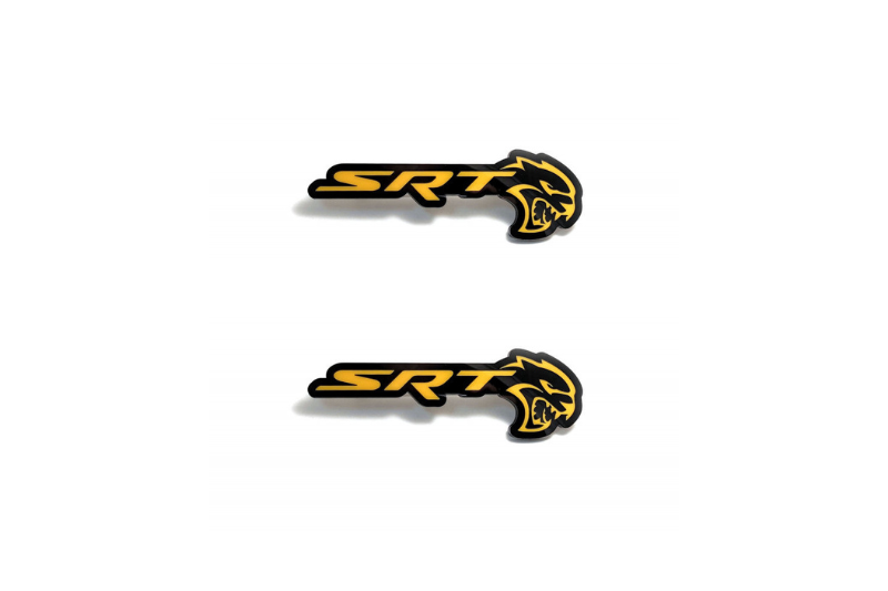 Chrysler Emblem & Badge Set - Grille and Tailgate SRT Hellcat logo Chrysler emblems decoinfabric