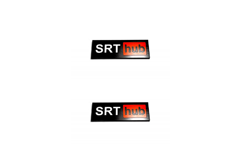 Jeep Emblem & Badge Set - Grille and Tailgate SRT Hub logo Jeep emblems decoinfabric