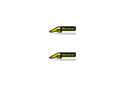 Acura Emblem & Badge Set - Grille and Tailgate A-Spec logo Acura emblems decoinfabric YELLOW