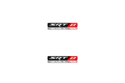 Jeep Emblem & Badge Set - Grille and Tailgate SRT8 logo Jeep emblems decoinfabric BLACK