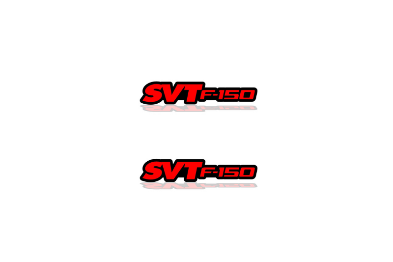 Ford F150 Emblem & Badge Set - Grille and Tailgate SVT F150 logo Ford emblems decoinfabric RED