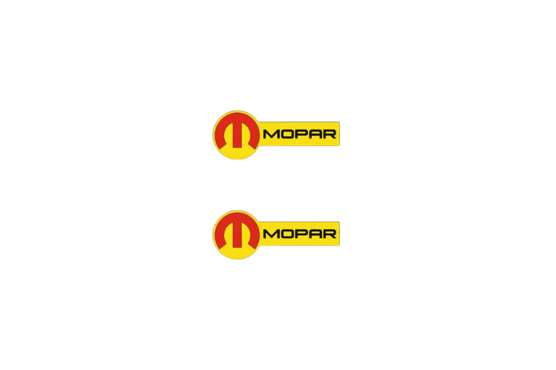 Jeep Emblem & Badge Set - Grille and Tailgate Mopar logo (Type 12) Jeep emblems decoinfabric
