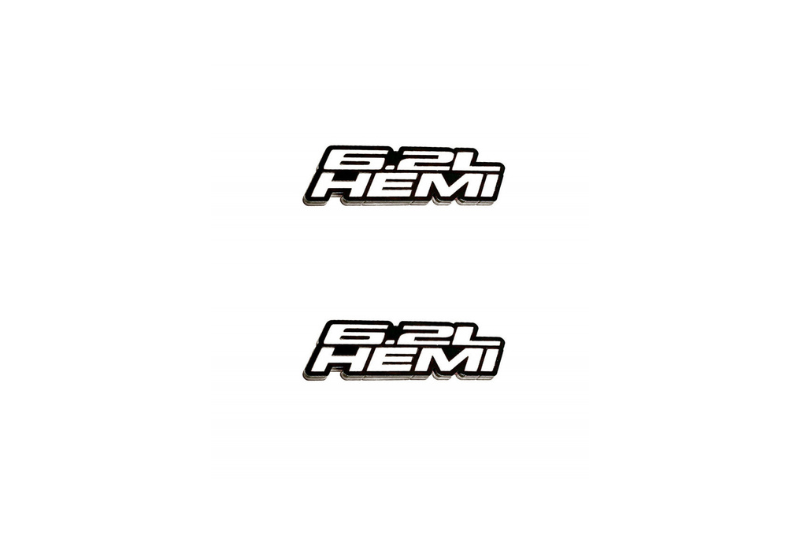 Jeep Emblem & Badge Set - Grille and Tailgate 6.2L Hemi logo Jeep emblems decoinfabric WHITE