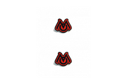 Jeep Emblem & Badge Set - Grille and Tailgate Mopar logo (Type 4) Jeep emblems decoinfabric RED