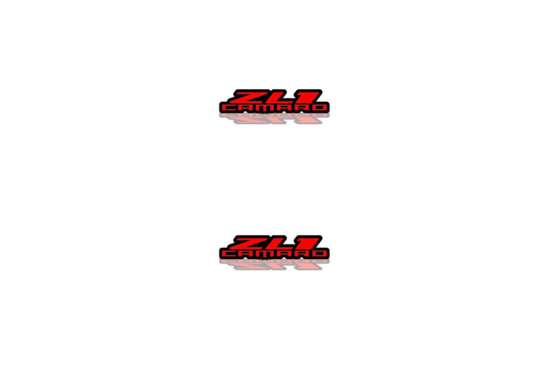 Chevrolet Emblem & Badge Set - Grille and Tailgate ZL1 Camaro logo Chevrolet emblems decoinfabric RED